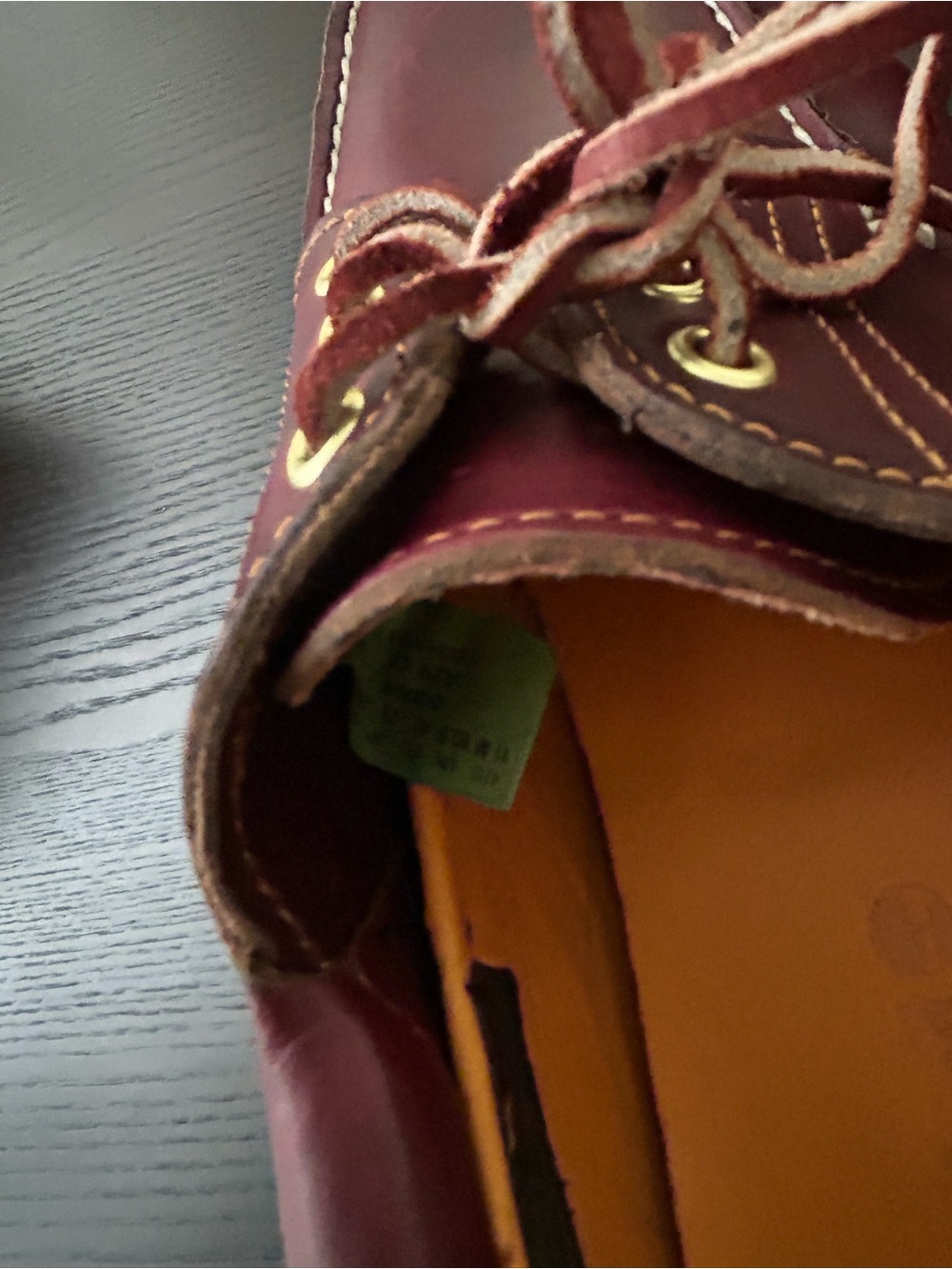 TIMBERLAND HAND SEWN LEATHER LUG BOAT SHOE SIZE 11 - Picture 4 of 11